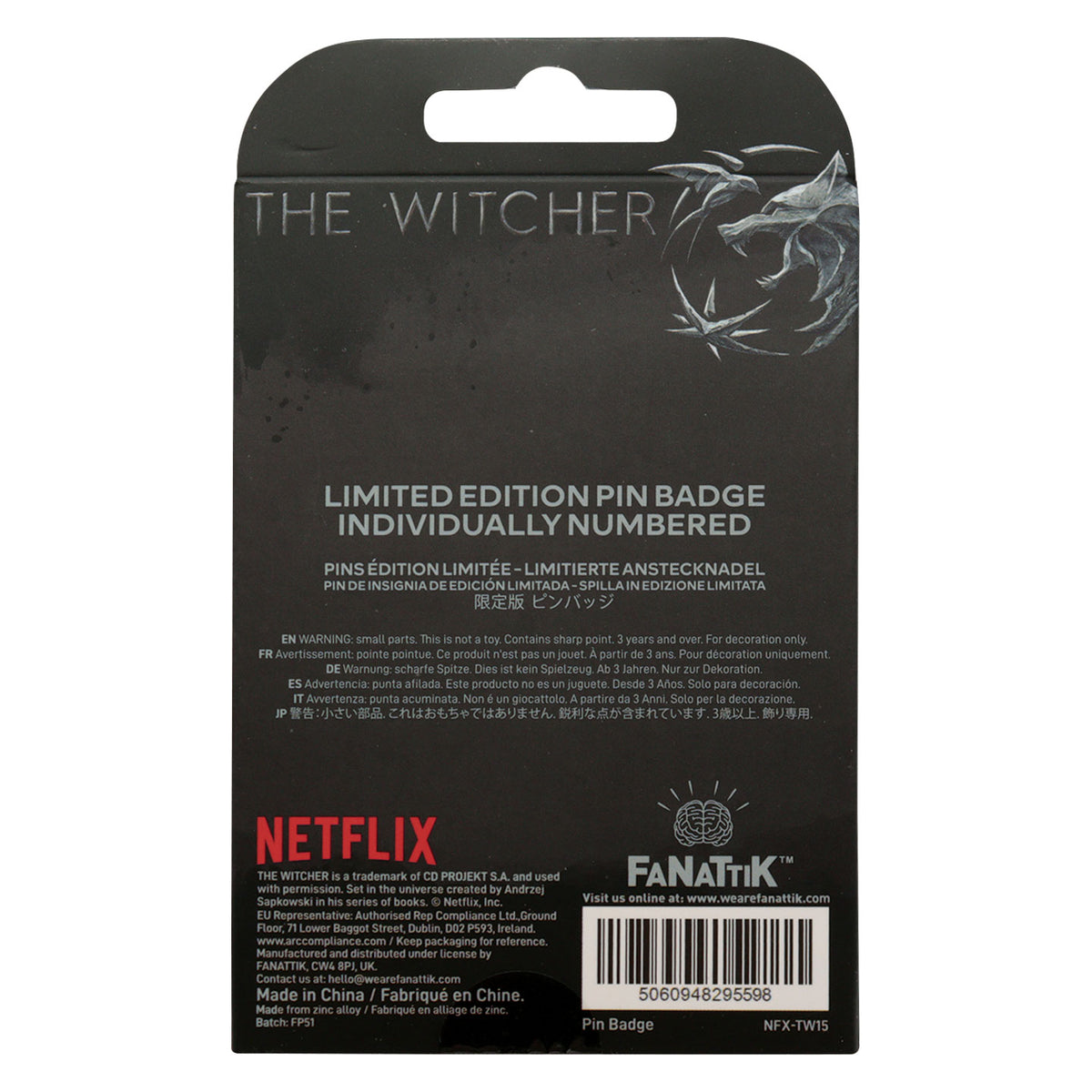 Fanattik The Witcher: SYMBOLS Limited Edition Enamel Pin Badge