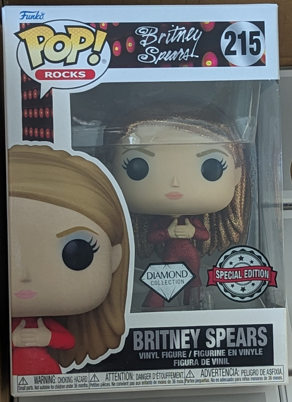 Funko Pop Rocks | Britney Spears | Catsuit #215 | Diamond