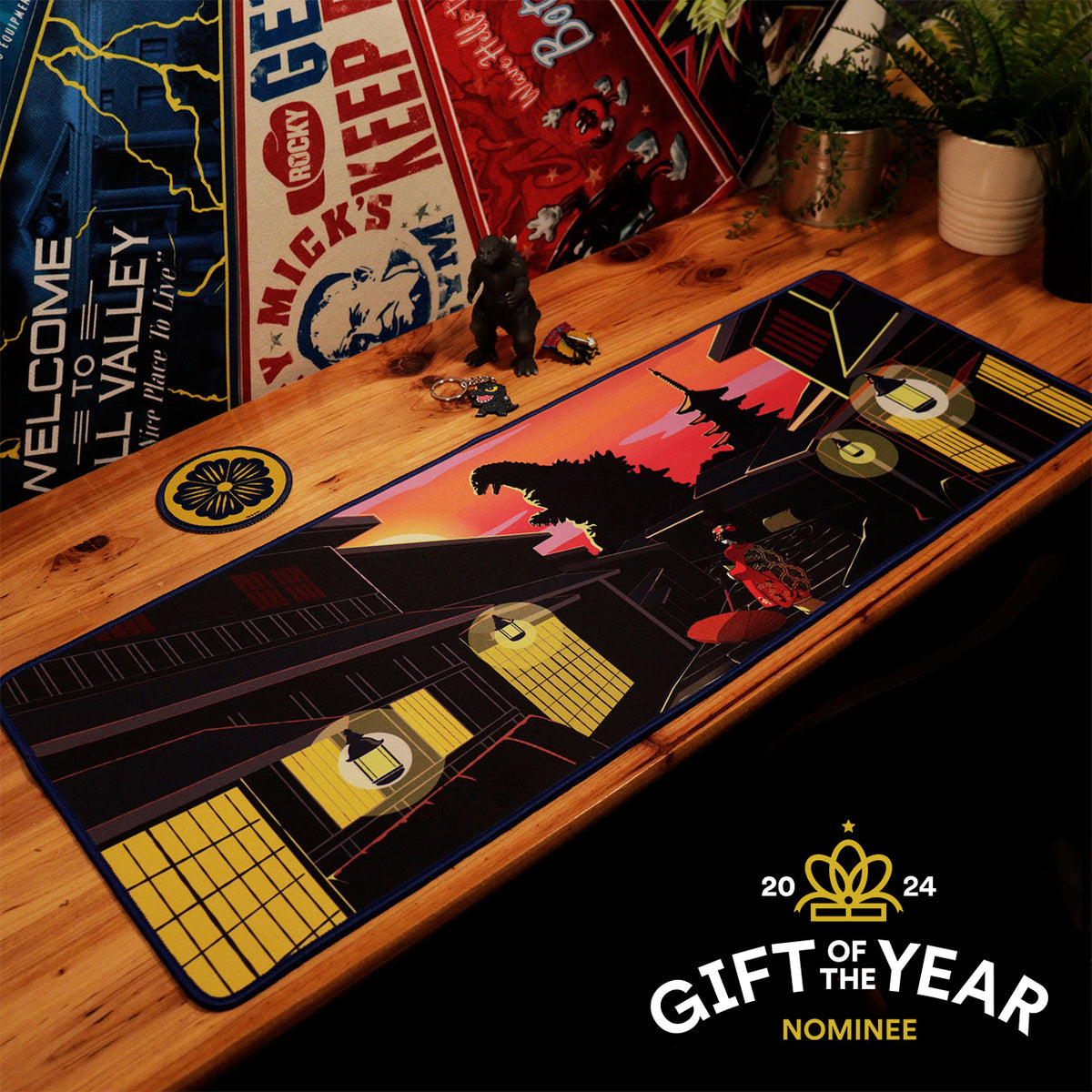 Fanattik GODZILLA 1954 XL Desk Pad and Coaster Set (800 x 300mm)
