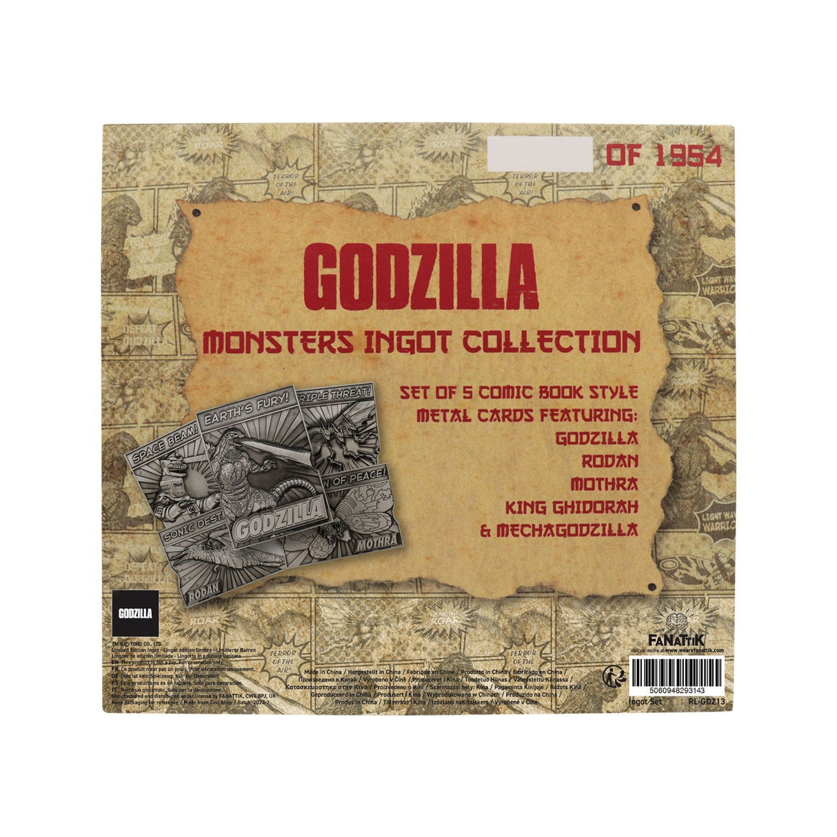 GODZILLA MONSTERS 5 Piece Ingots |  Limited Edition