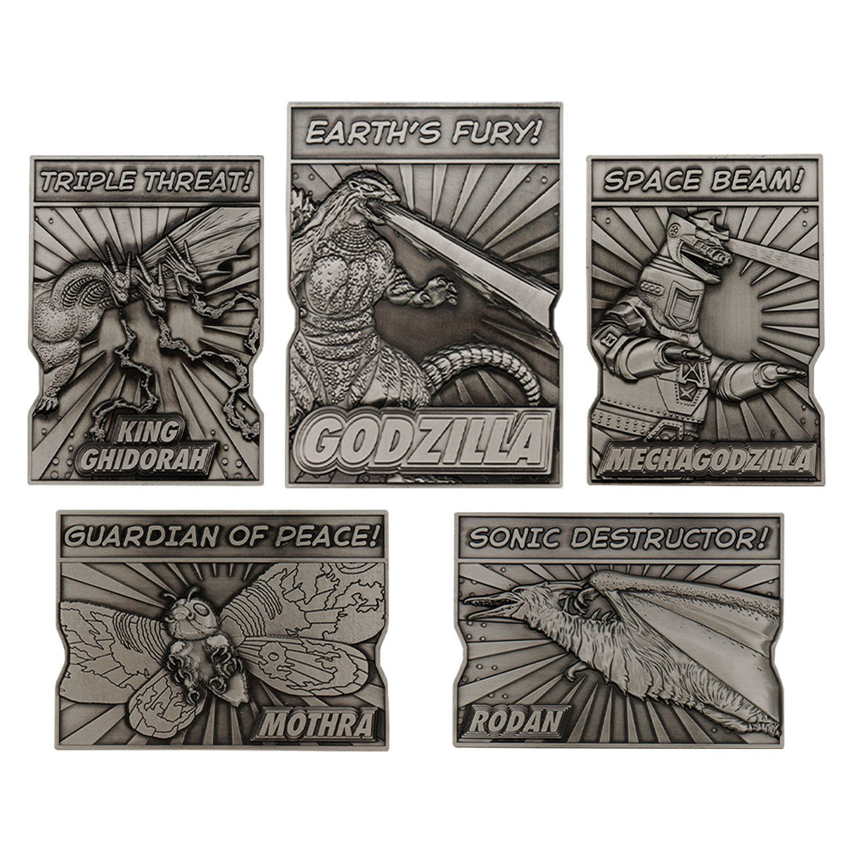 GODZILLA MONSTERS 5 Piece Ingots |  Limited Edition