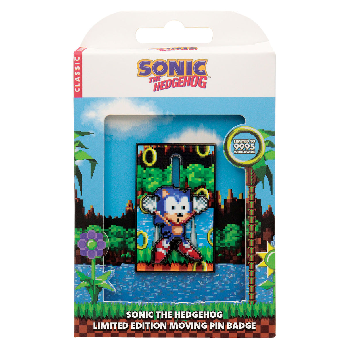 Fanattik Sonic the Hedgehog Limited Edition Moving SONIC Pin Badge
