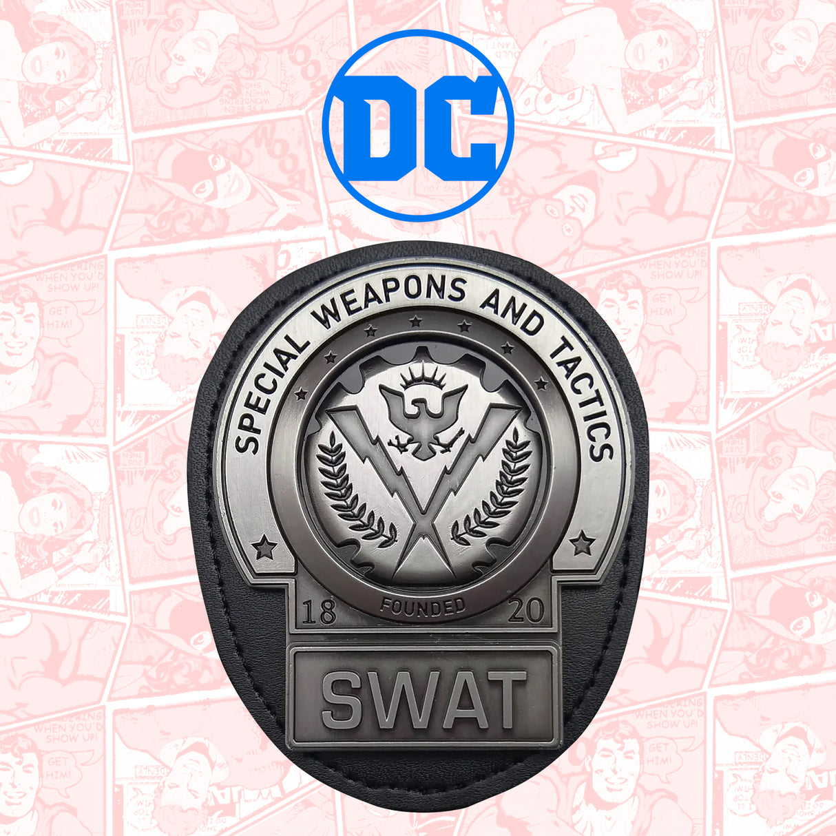 Batman The Dark Knight Trilogy GOTHAM CITY SWAT Replica Badge and Belt Clip