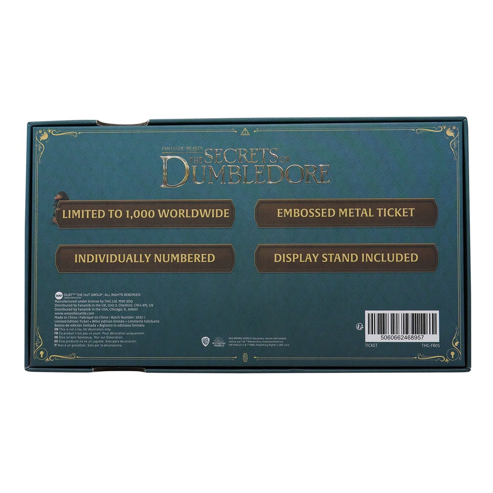 THE GREAT WIZARDING EXPRESS TRAIN TICKET | Fantastic Beasts The Secrets of Dumbledore | Limited Edition