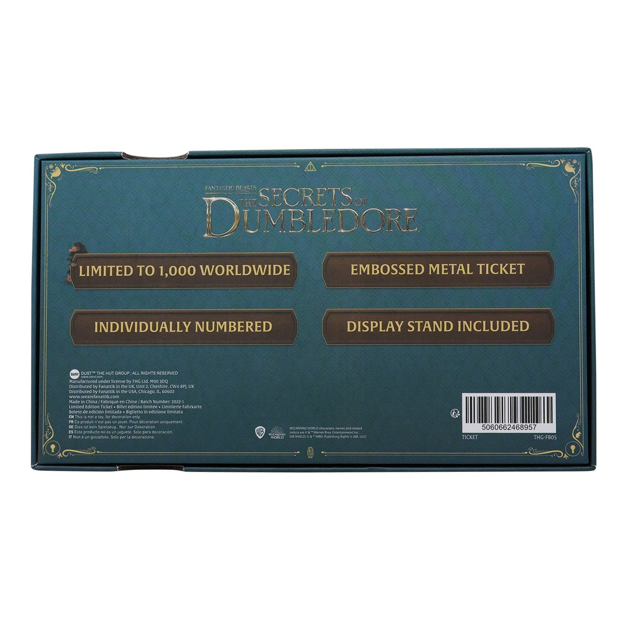 THE GREAT WIZARDING EXPRESS TRAIN TICKET | Fantastic Beasts The Secrets of Dumbledore | Limited Edition