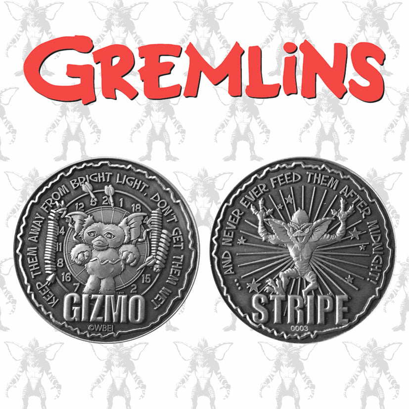 Gremlins Limited Edition GIZMO & STRIPE Collectible Coin