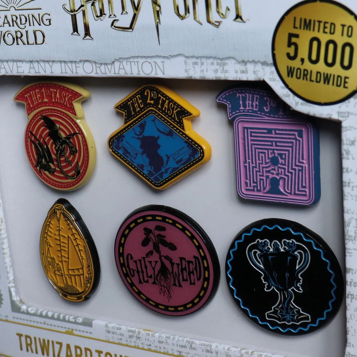 Harry Potter Triwizard Tournament | Set of 6 Pin Badges | Limited Edition