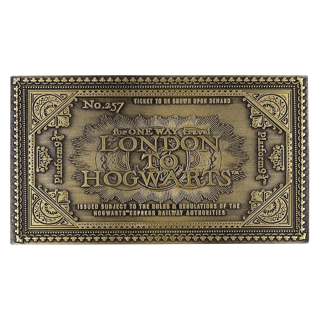 Harry Potter | Hogwarts Express Antique Metal Ticket | Limited Edition