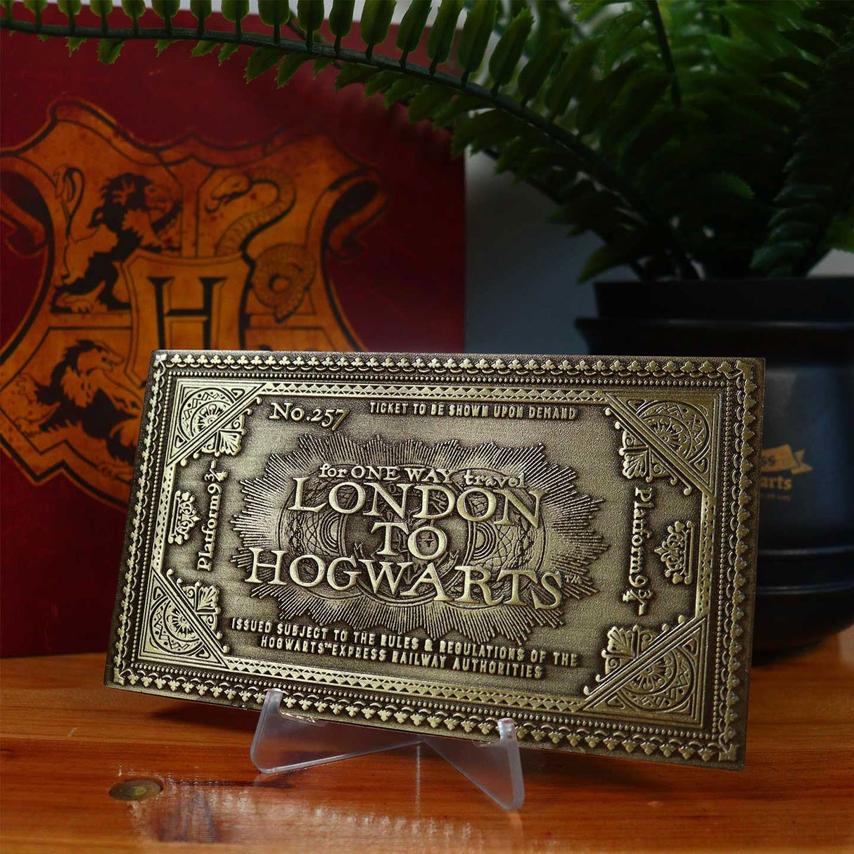 Harry Potter | Hogwarts Express Antique Metal Ticket | Limited Edition
