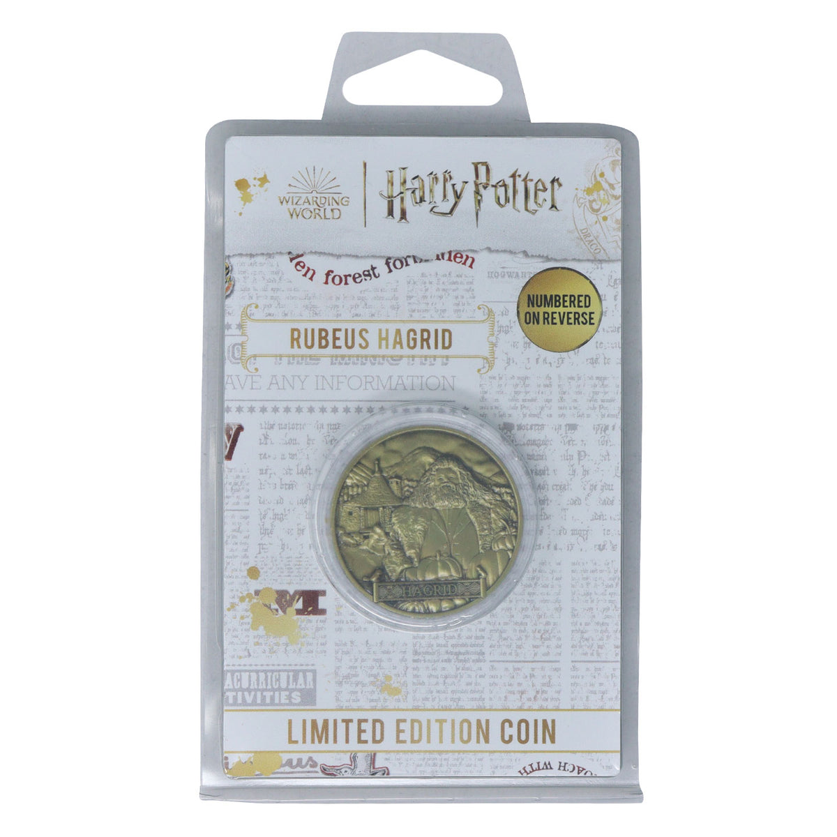 Fanattik Harry Potter: RUBEUS HAGRID Limited Edition Embossed Collectable Coin