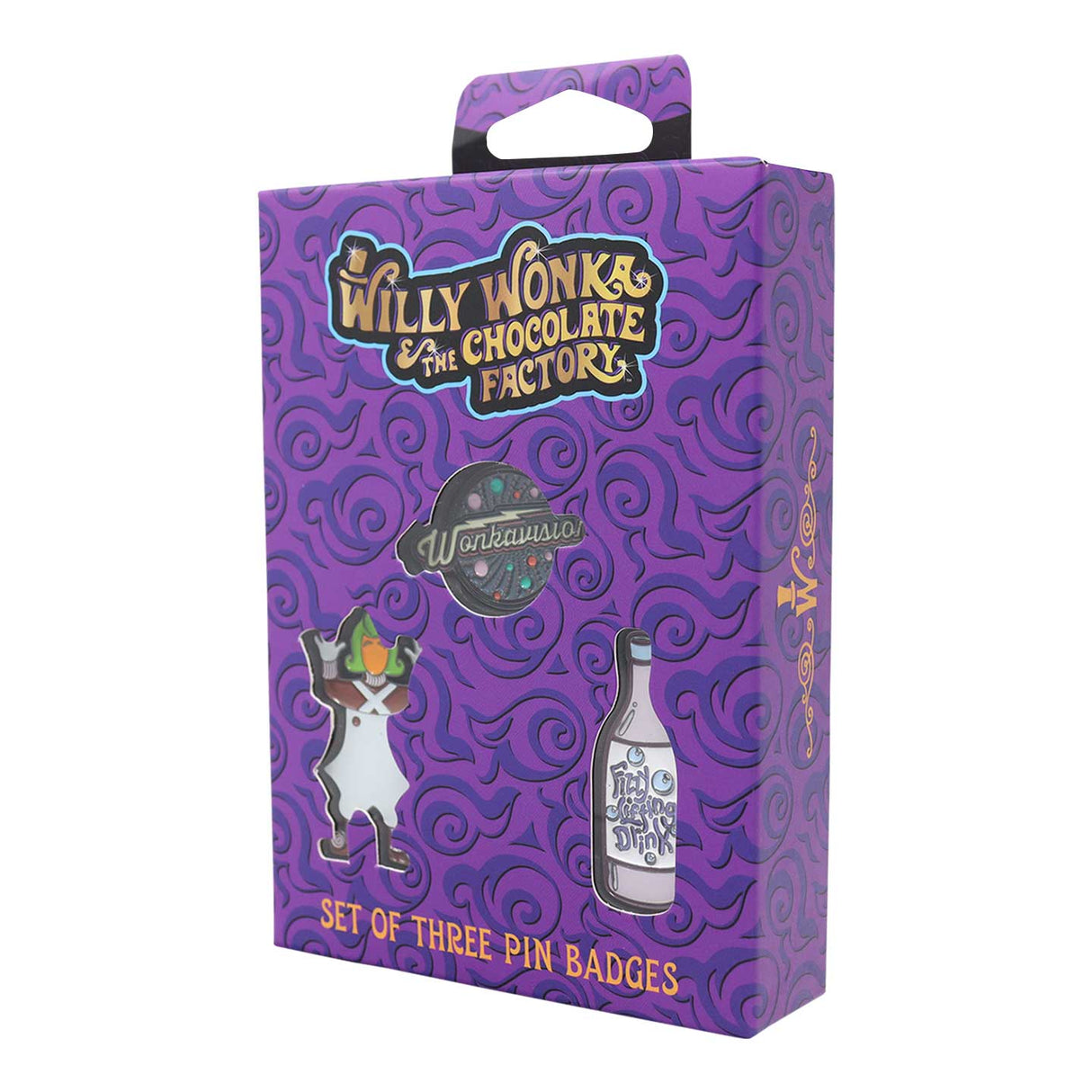 Willy Wonka and the Chocolate Factory | Triple Pin Badge Set | Limited Edition