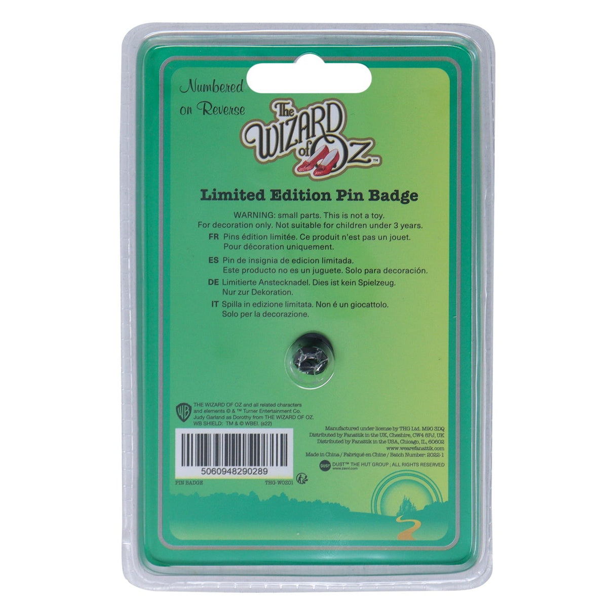 The Wizard of Oz | Courage Medal | Limited Edition Pin Badge