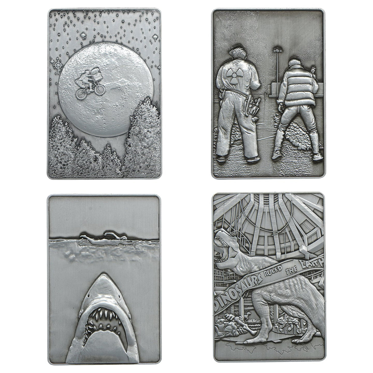 E.T. | BACK TO THE FUTURE | JURASSIC PARK | JAWS | Amblin 4 Piece Ingots |  Limited Edition
