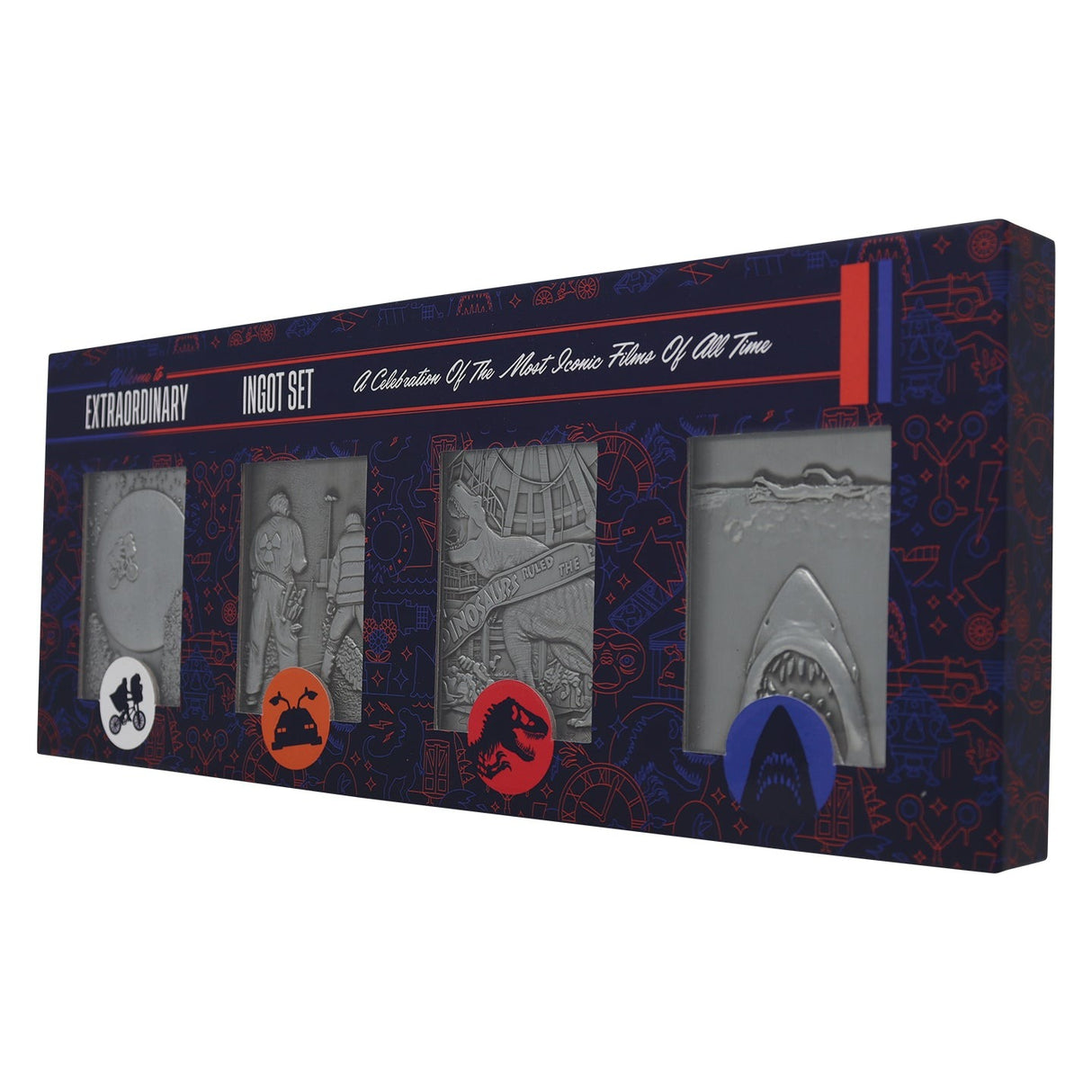 E.T. | BACK TO THE FUTURE | JURASSIC PARK | JAWS | Amblin 4 Piece Ingots |  Limited Edition