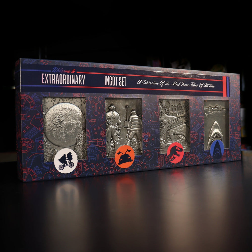 E.T. | BACK TO THE FUTURE | JURASSIC PARK | JAWS | Amblin 4 Piece Ingots |  Limited Edition