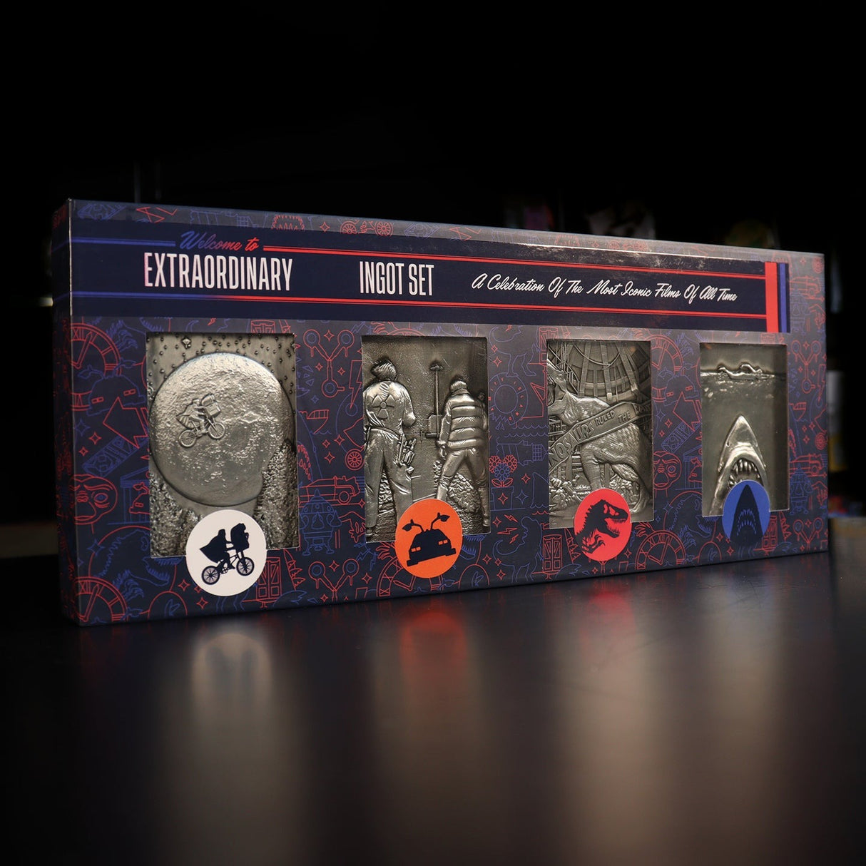 E.T. | BACK TO THE FUTURE | JURASSIC PARK | JAWS | Amblin 4 Piece Ingots |  Limited Edition