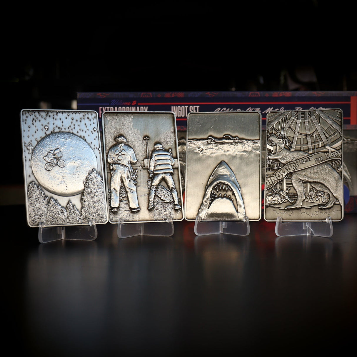 E.T. | BACK TO THE FUTURE | JURASSIC PARK | JAWS | Amblin 4 Piece Ingots |  Limited Edition