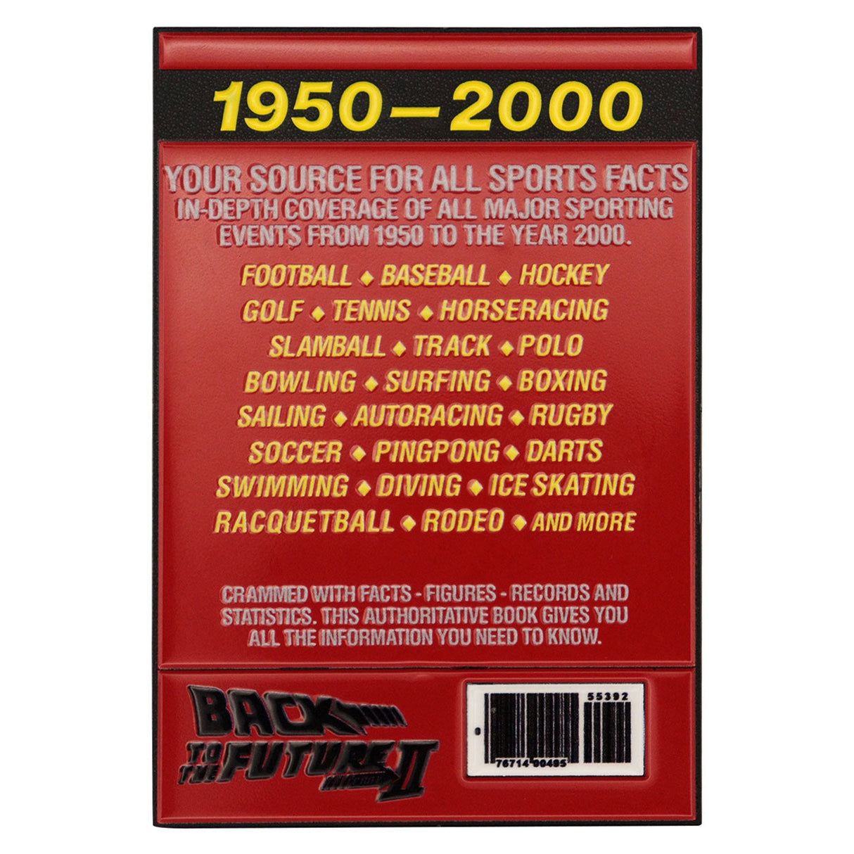 Back to the Future | Sport Almanac Ingot| Limited Edition