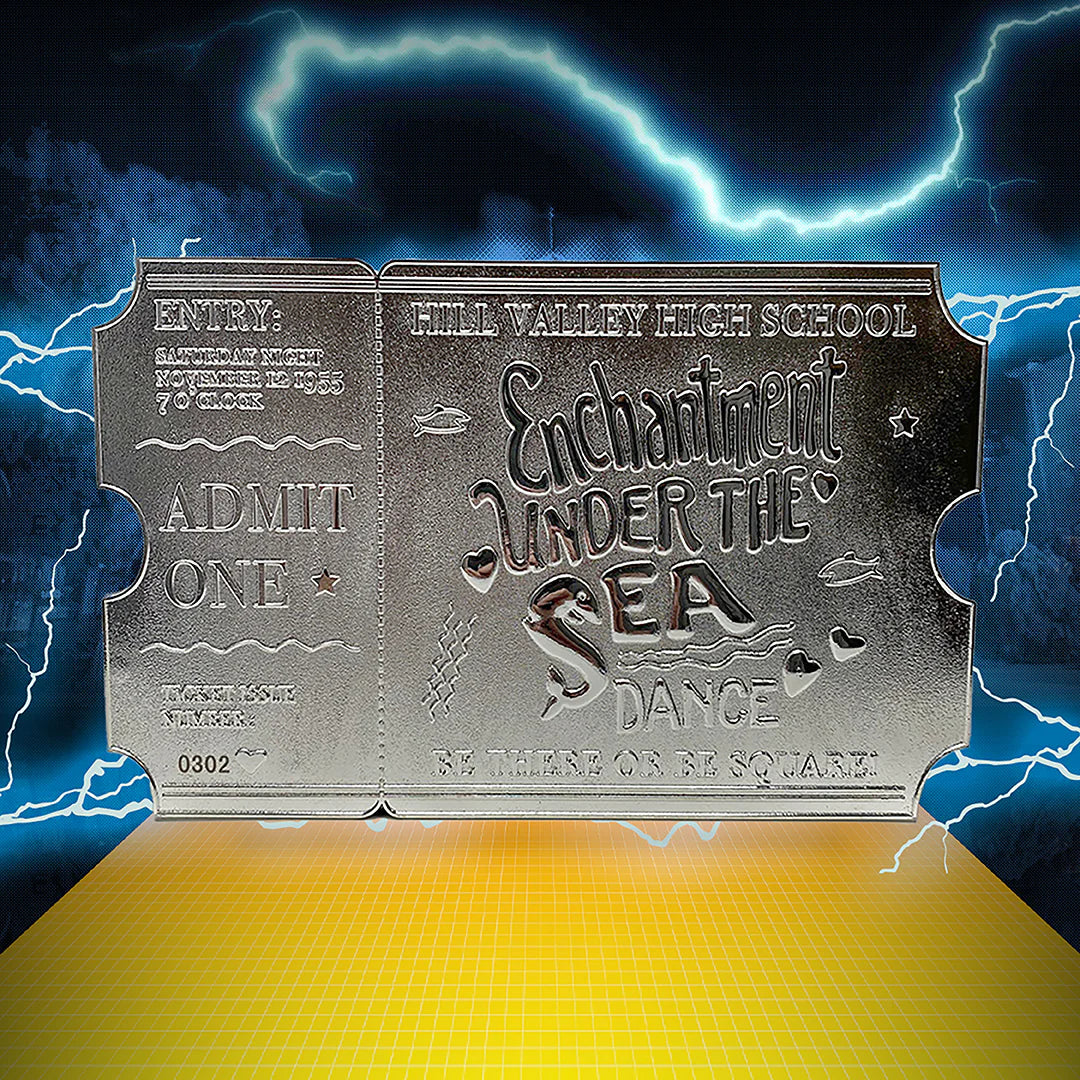 Back to the Future | Enchantment Under the Sea Dance Ticket | .999 Silver Plated | Limited Edition
