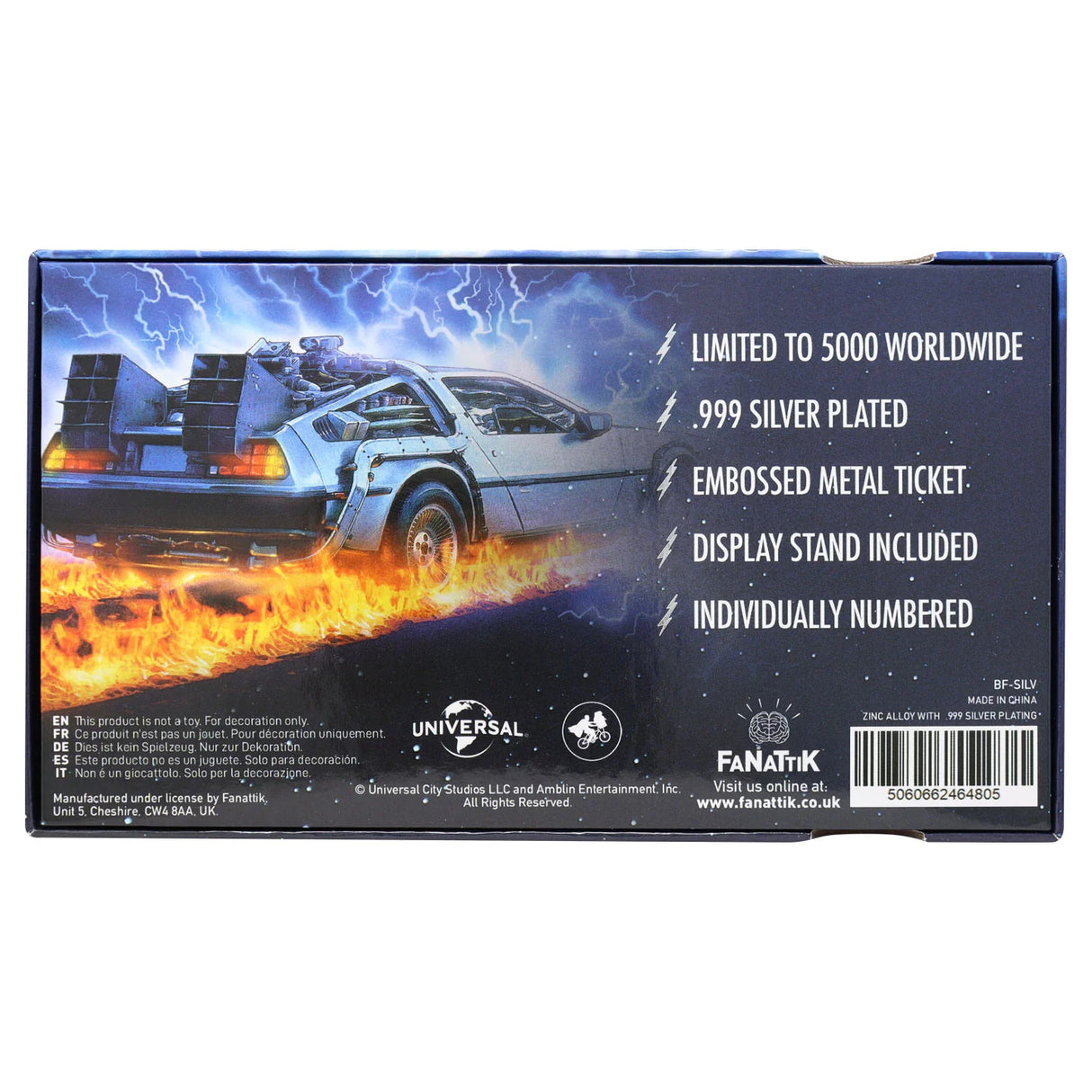 Back to the Future | Enchantment Under the Sea Dance Ticket | .999 Silver Plated | Limited Edition