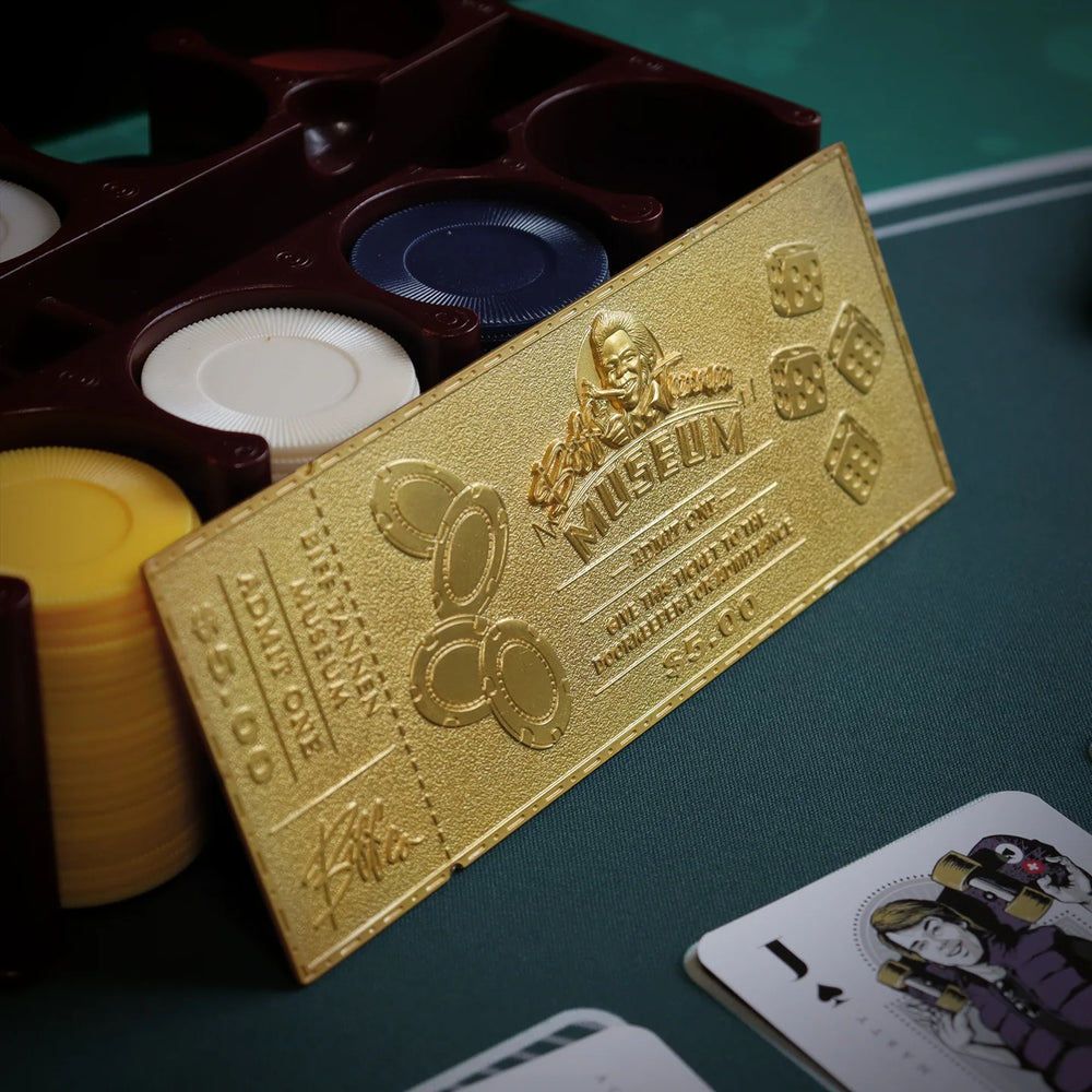 Back to the Future | Biff Tannen Museum Entrance Ticket | 24k Gold Plated | Limited Edition