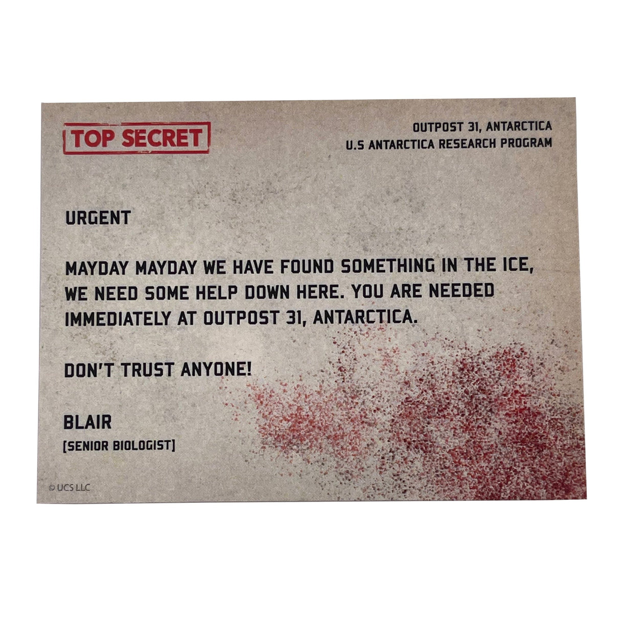 The Thing | Outpost 31 | Medallion | Limited Edition