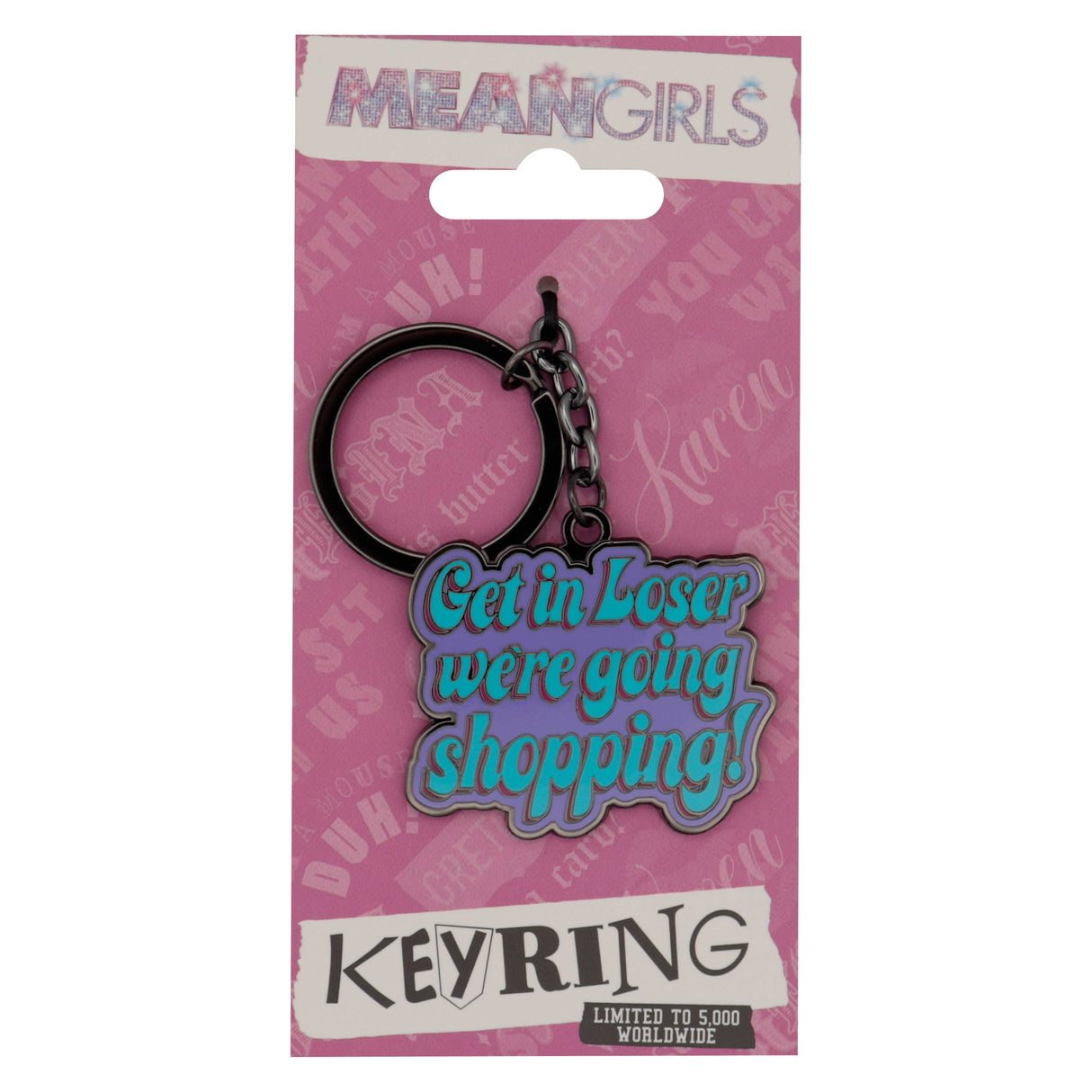 Mean Girls REGINA GEORGE We're Going Shopping Limited Edition Key Ring