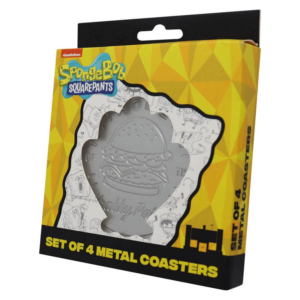 Spongebob Squarepants | Set of 4 Embossed Metal Coasters