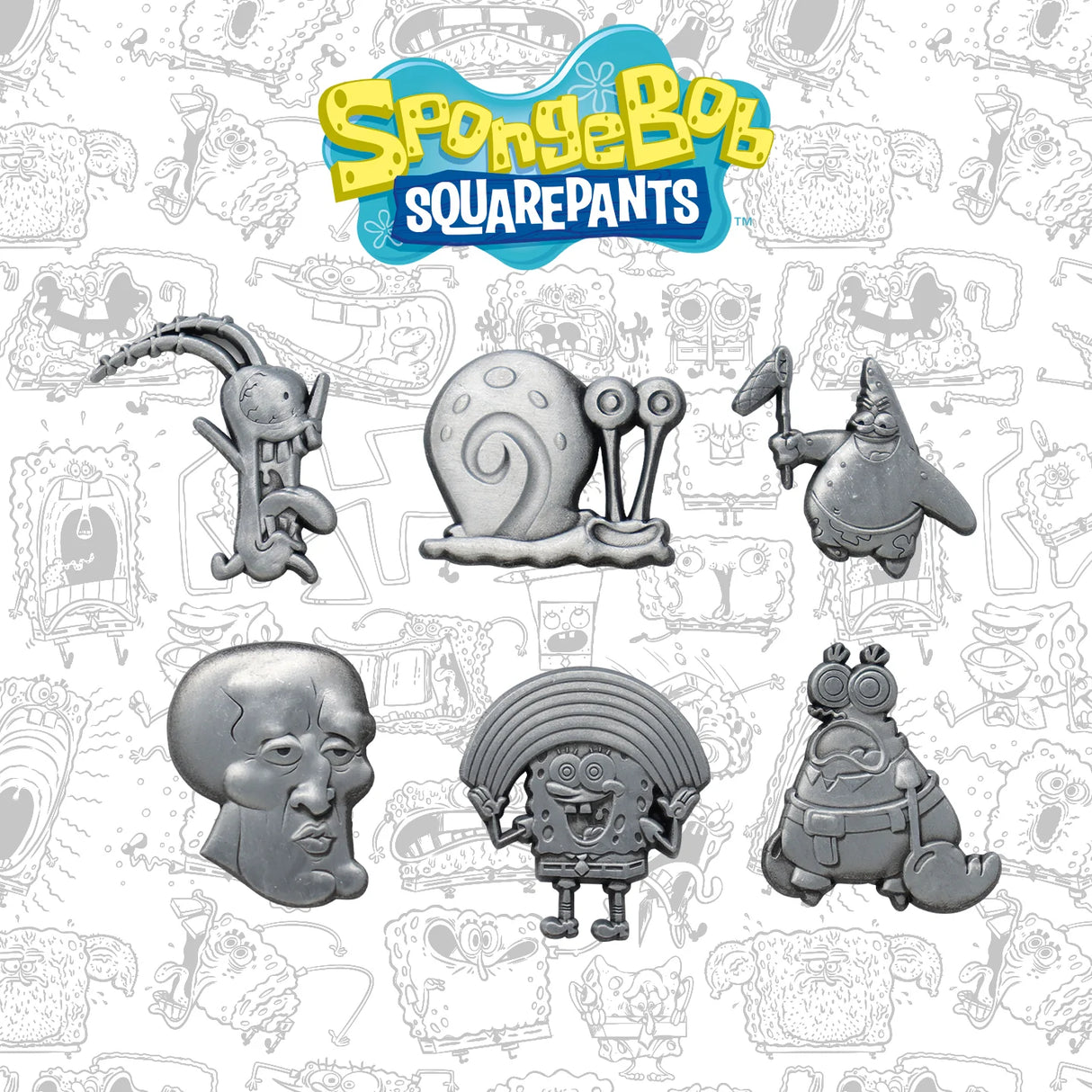 SpongeBob SquarePants | Set of 6 Pin Badges