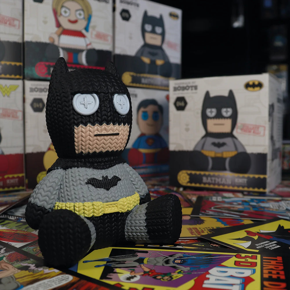 Batman Grey Suit | Handmade by Robots | DC Vinyl Figure | Knit Series #046