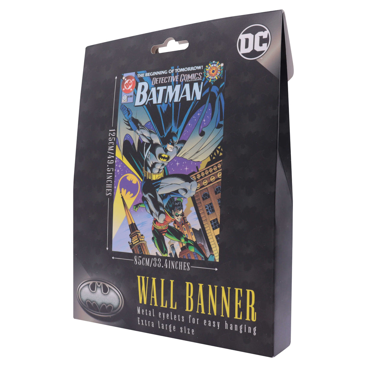 Fanattik DC: BATMAN & ROBIN 85th Anniversary Detective Comics Extra Large Wall Banner (125 x 85cm)