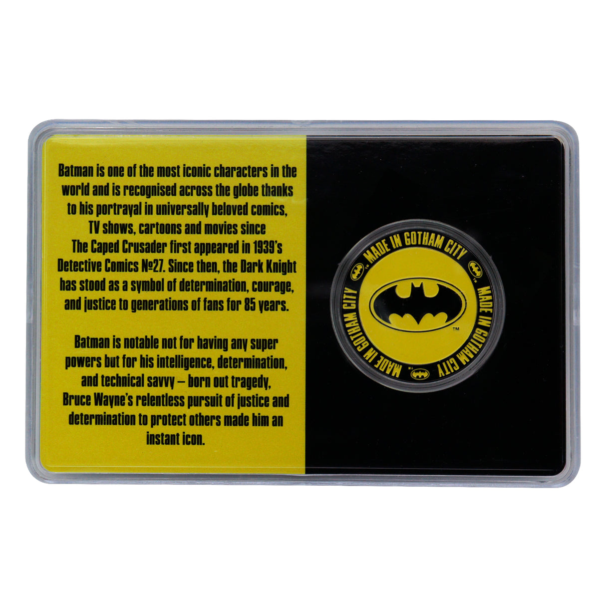 Batman 85th Anniversary BATMAN Limited Edition Collectible Coin and XL Stand