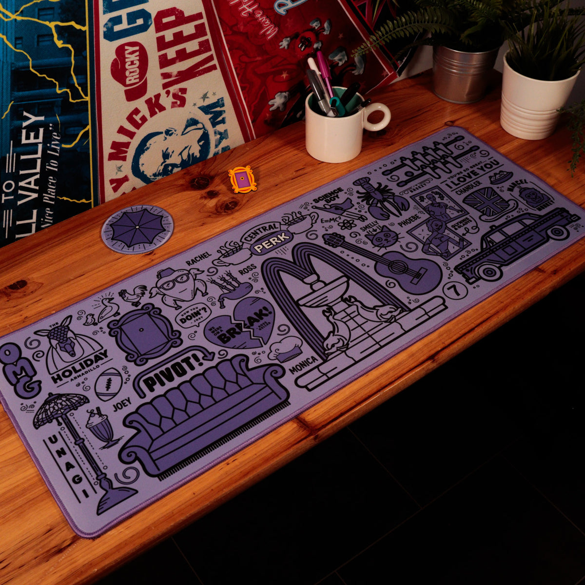 Fanattik FRIENDS Central Perk XL Desk Pad and Coaster Set (800 x 300mm)