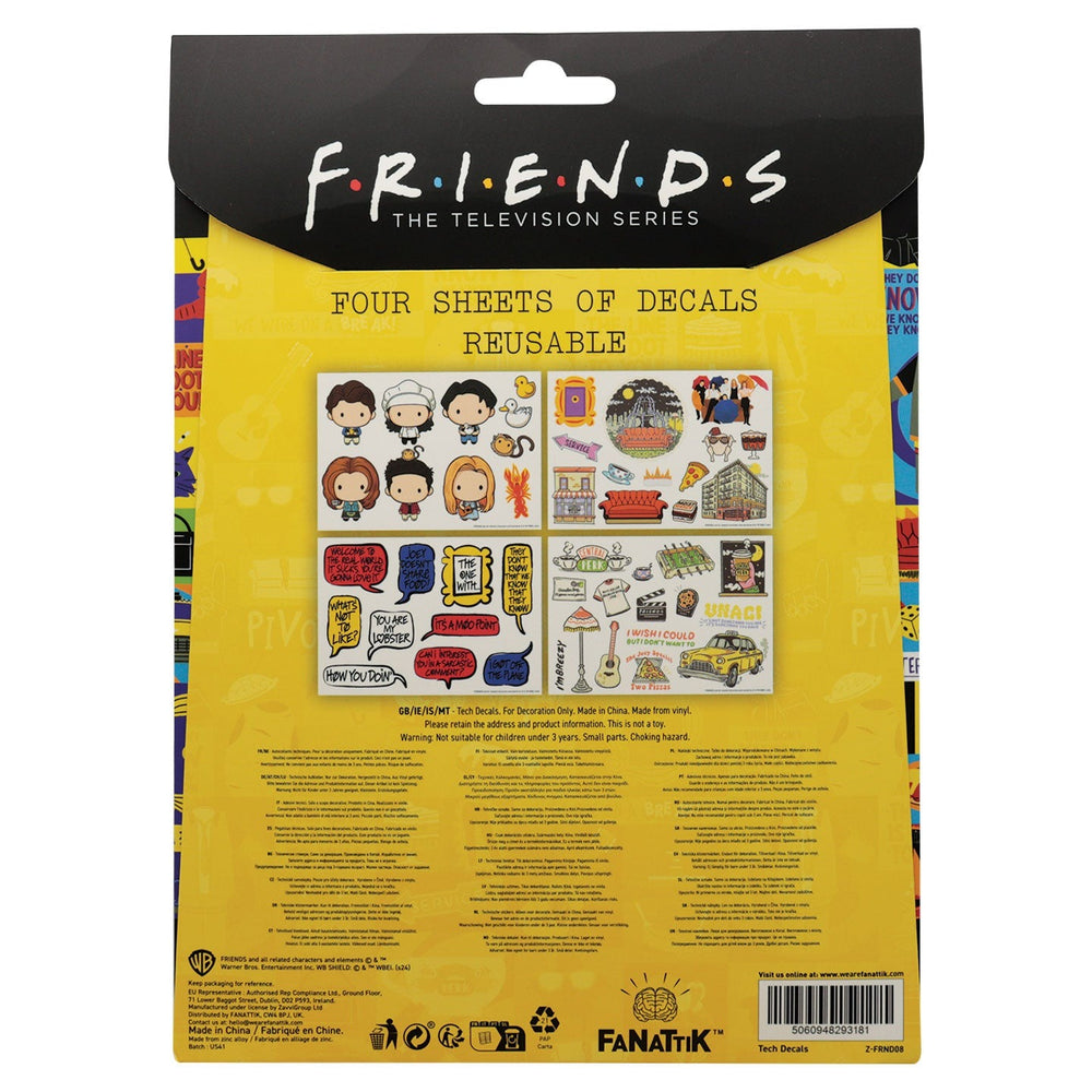 FRIENDS |  Gadget Tech Decals | 4 Sheets
