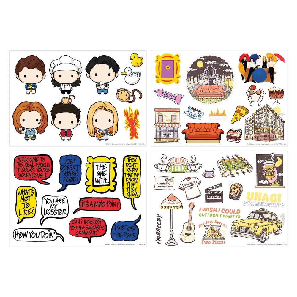 FRIENDS |  Gadget Tech Decals | 4 Sheets
