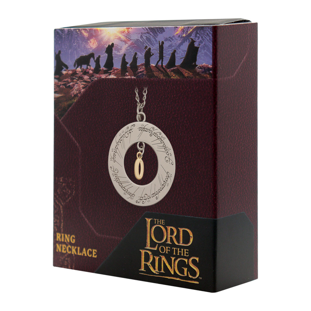 The Lord of the Rings THE ONE RING Limited Edition Silver & Gold Plated Necklace
