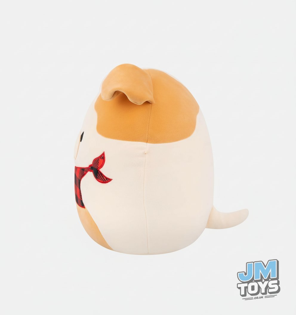 Squishmallows 12" | BROCK THE BULLDOG (CHECKERED BANDANA)