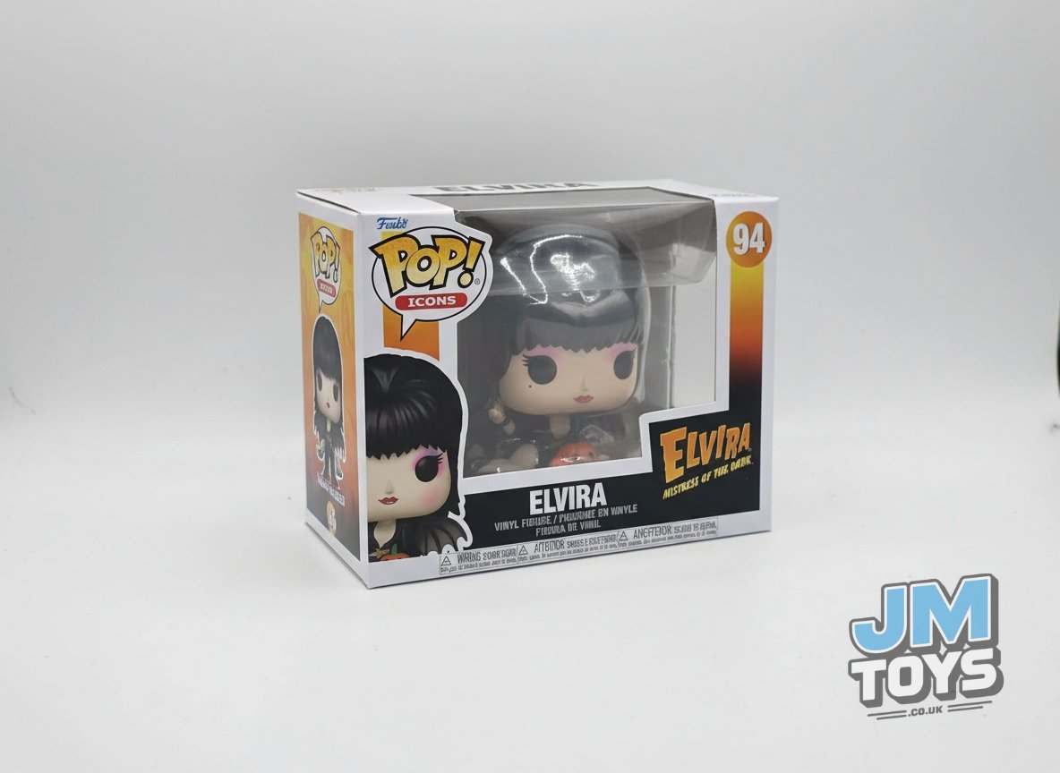 Slight Damaged Box | ELVIRA WITH PUMPKINS | Elvira Mistress Of The Dark | Funko Pop Icons #94