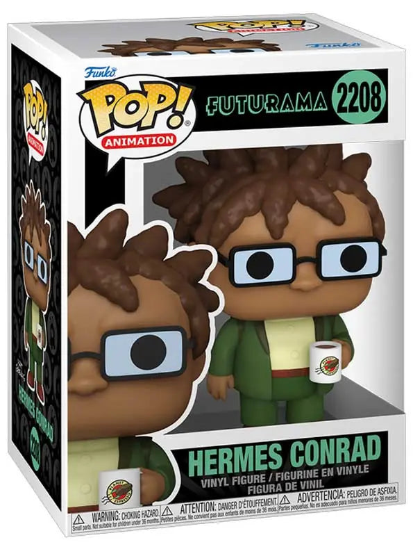 Funko Pop! Animation Futurama HERMES CONRAD WITH MUG #2208