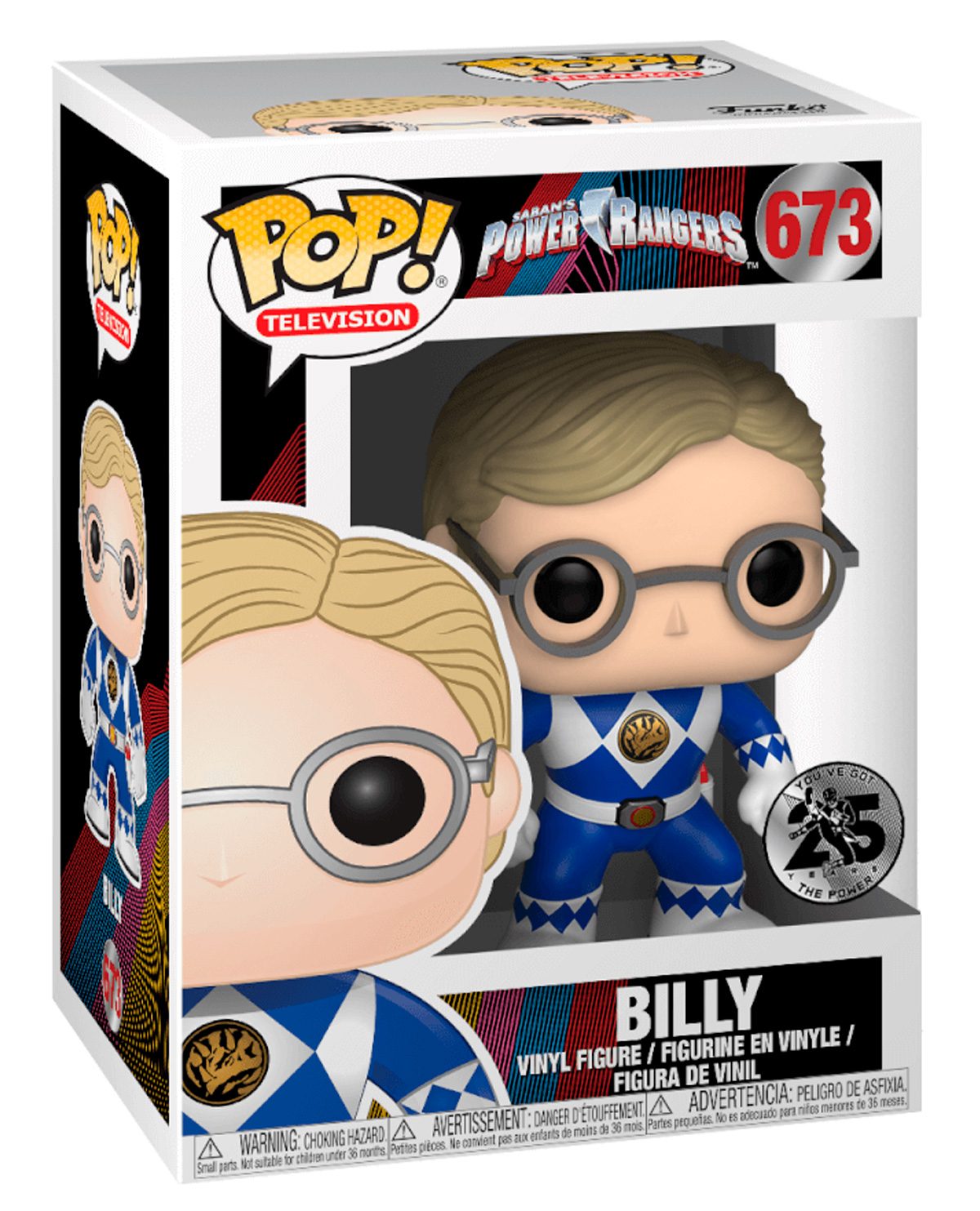 Funko Pop Television | Power Rangers | Billy Blue Ranger #673