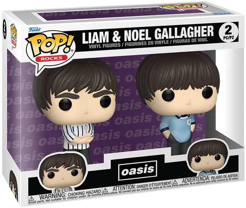Slight Damaged Box | LIAM AND NOEL GALLAGHER | Oasis | Funko Pop Rocks 2 Pack