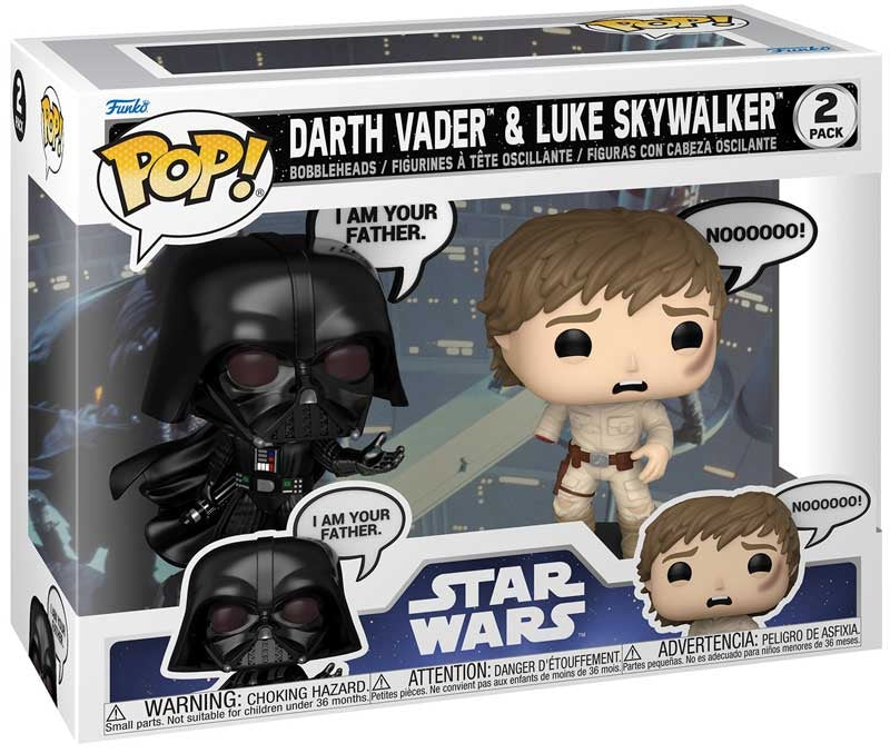 DARTH VADER & LUKE SKYWALKER (QUOTE) | Funko Pop Star Wars | 2 Pack