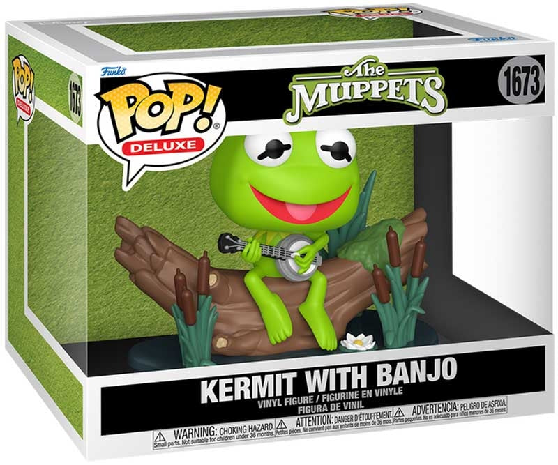 KERMIT (WITH BANJO) | The Muppets | Funko Pop Deluxe #1673