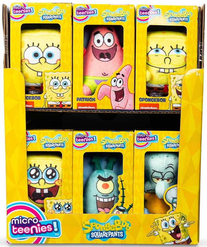 SPONGEBOB SQUAREPANTS | Micro Teenies | 3 INCH Plush | Collectable Toy | CHOOSE YOUR CHARACTER