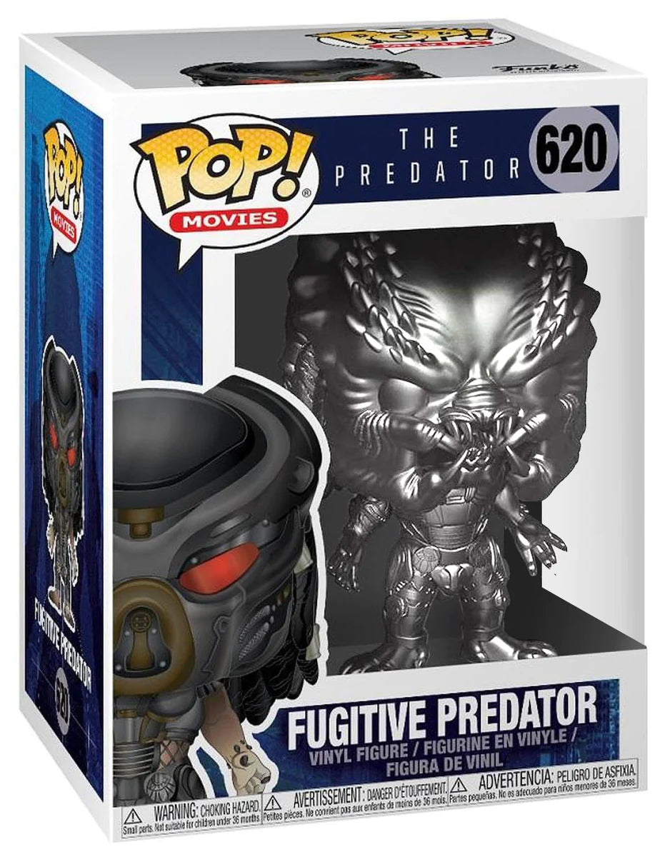 Funko Pop Movies | The Predator | Fugitive Predator #620 | Gun Metal Chrome