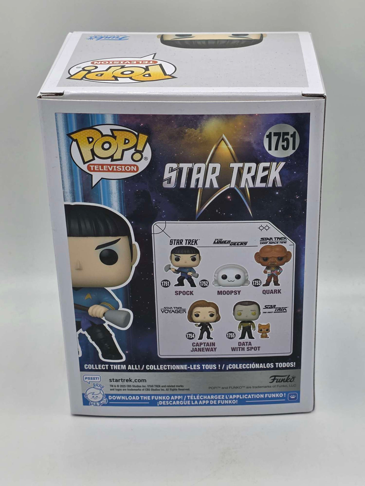 Slight Damaged Box | SPOCK (WITH VULCAN LIRPA) | Star Trek | Funko Pop Television #1751