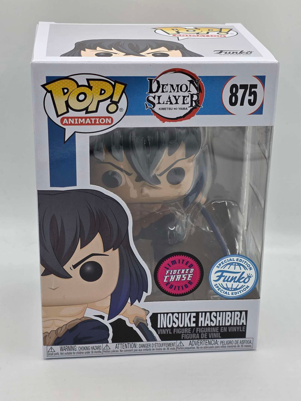 INOSUKE HASHIBIRA (UNMASKED) | Demon Slayer | Funko Pop Animation | Flocked Chase #875