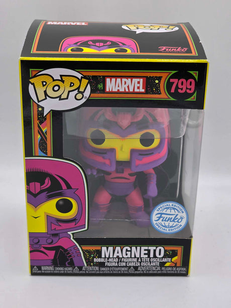 Damaged Box | Funko Pop Marvel | Magneto (Black Light) #799