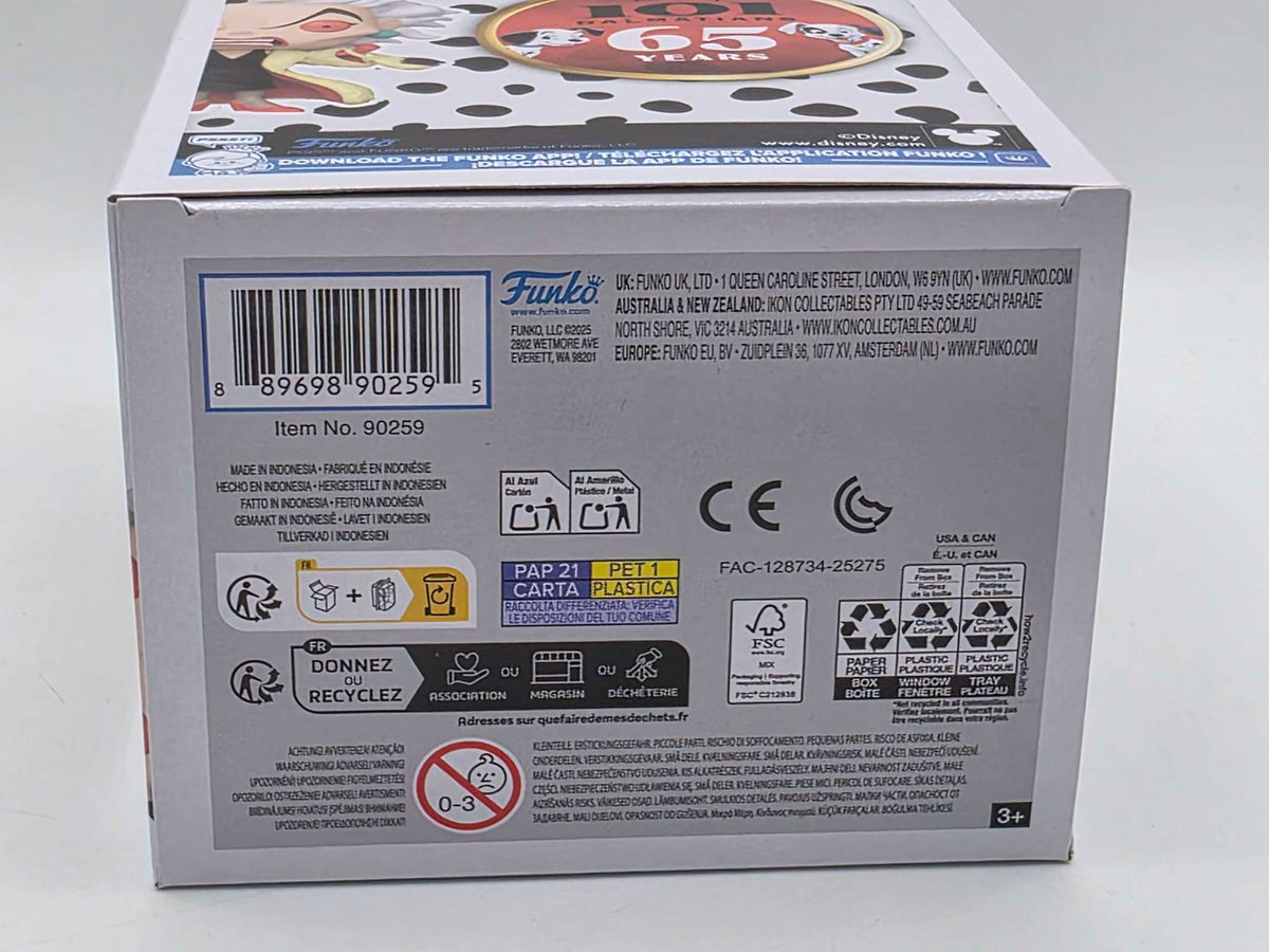 CRUELLA DE VIL | 101 DALMATIANS | Funko Disney | CHASE #1663