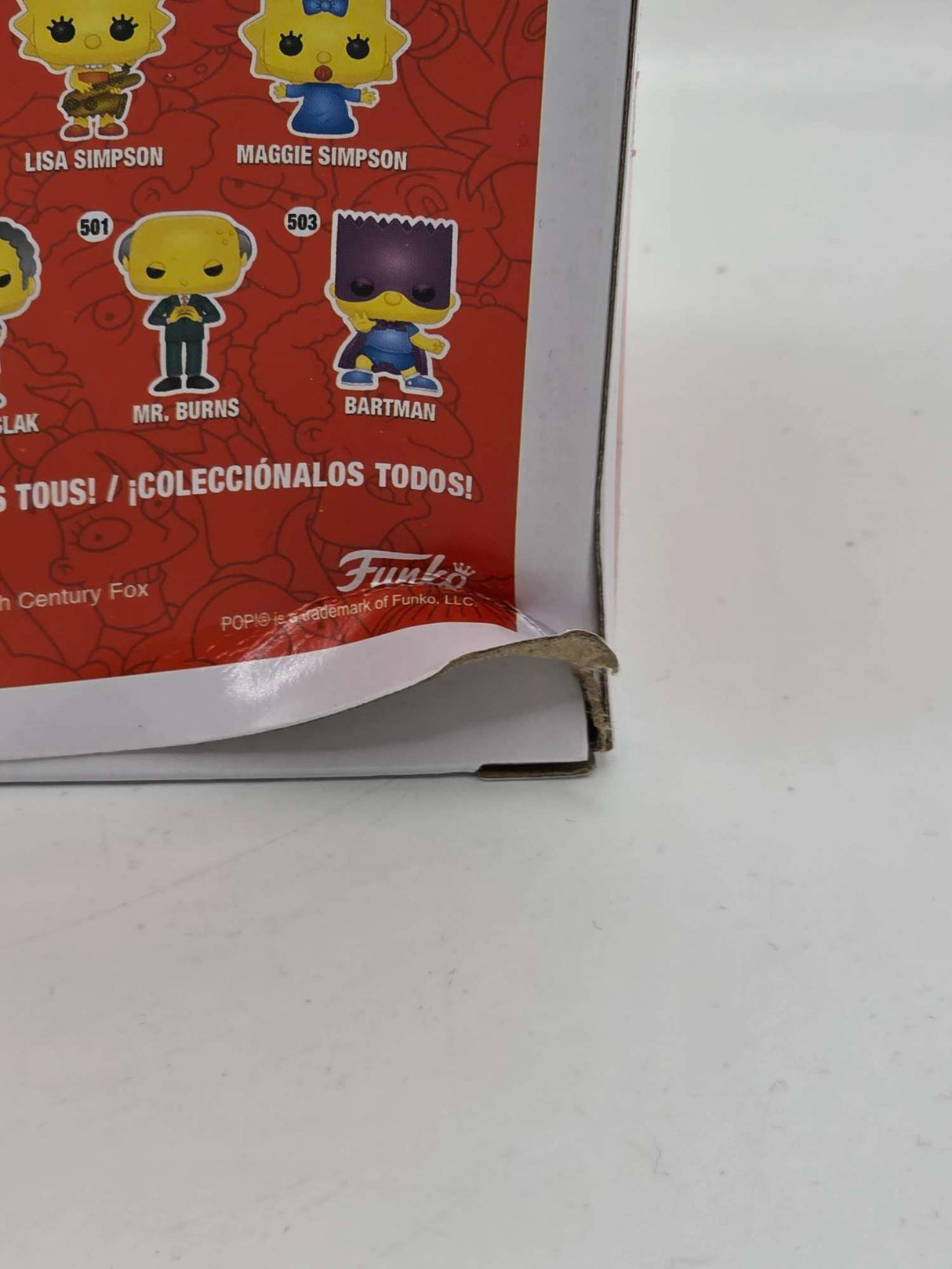 Damaged Box |  COMIC BOOK GUY | The Simpsons | Funko Pop Television #832